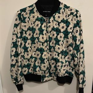 Who What Wear Floral Bomber Jacket, size M